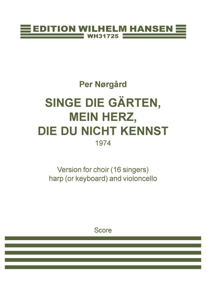 Singe die Gärten, mein Herz, die du nicht kennst